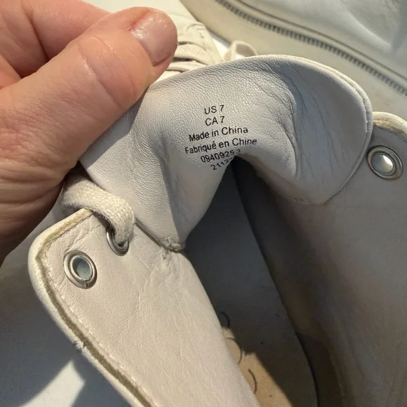 COS Women's Cream High-Top Sneakers / boots size 7 - Picture 9 of 9